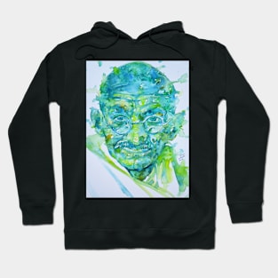 MAHATMA GANDHI watercolor portrait .2 Hoodie